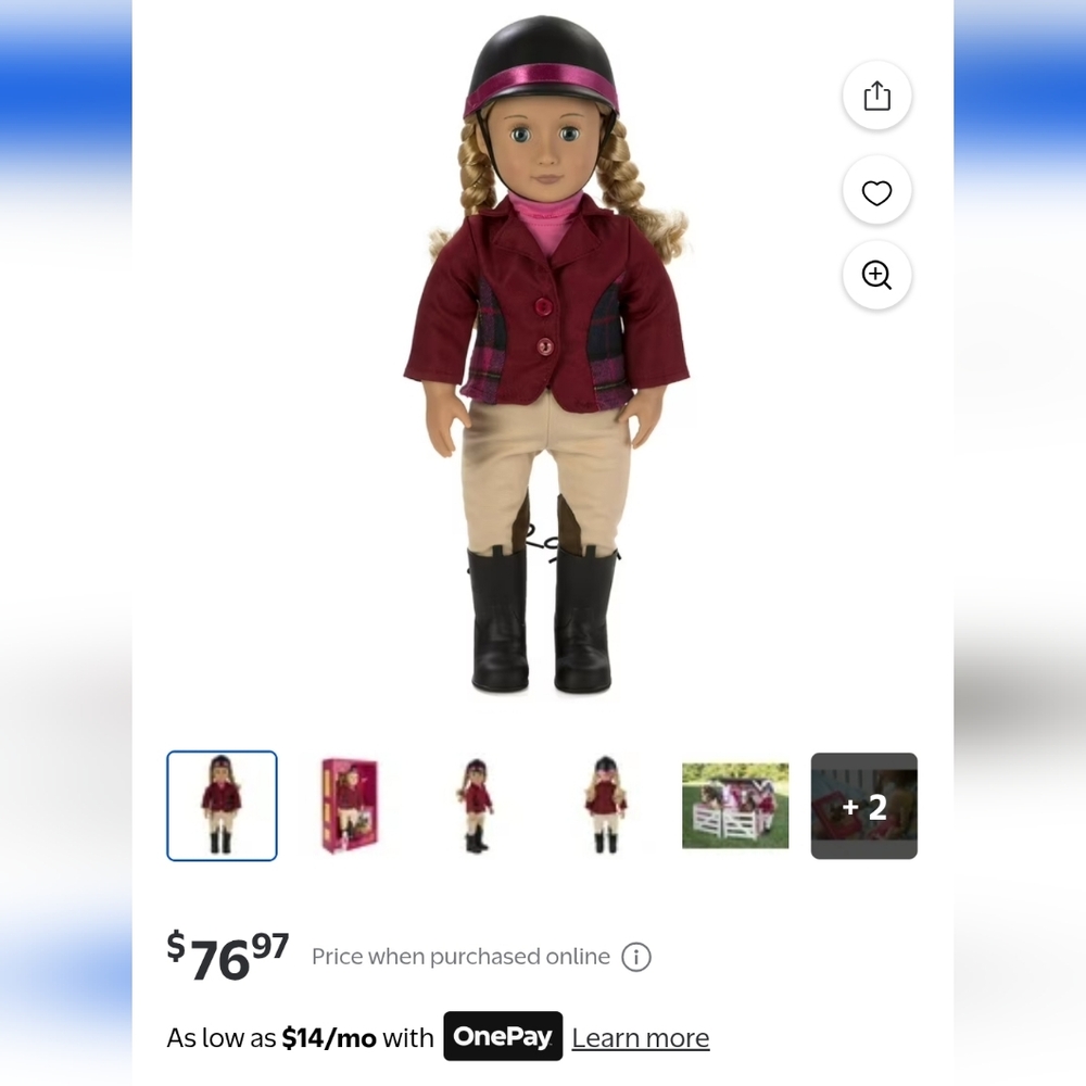 Our Generation Doll Horse Jockey